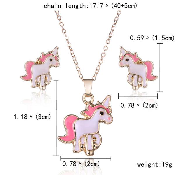 Trendy Alloy Pony Jewelry Set