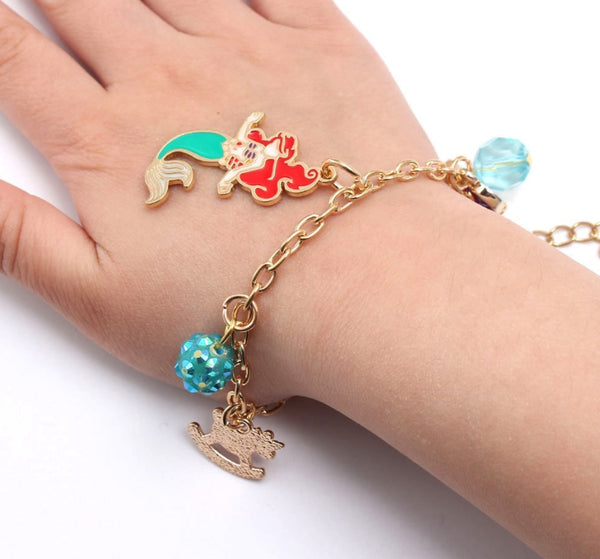 Mermaid Heart Pendant Jewelry Set