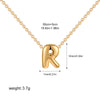 Bubble Letter Pendant Necklace