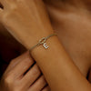 Zircon Letter Knotted Bracelet