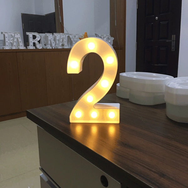 2 number Letter Lights