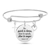 Jesus Bible Scripture Bangle Bracelet