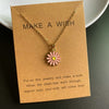 Girls Fashion Sunflower Pendant Necklace