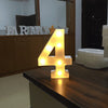 4 number Letter Lights