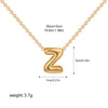 Bubble Letter Pendant Necklace