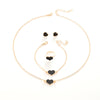 Simple Love Heart Jewelry Set