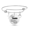 Jesus Bible Scripture Bangle Bracelet