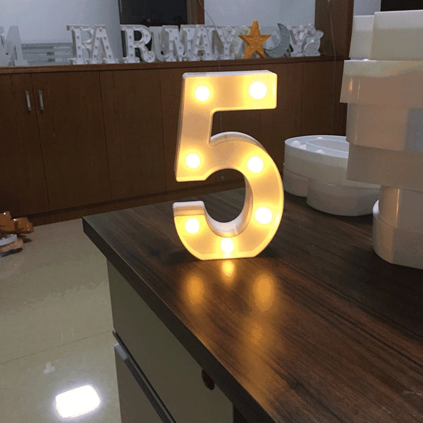 5 number Letter Lights