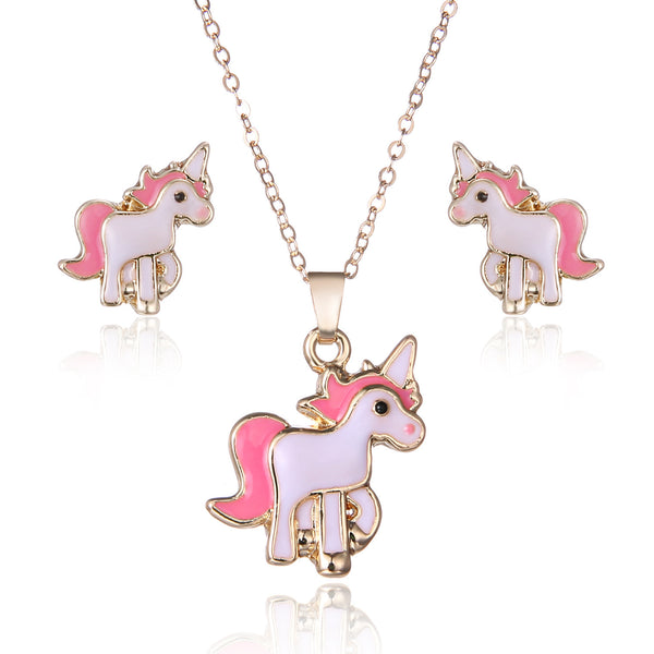 Trendy Alloy Pony Jewelry Set