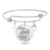 Jesus Bible Scripture Bangle Bracelet