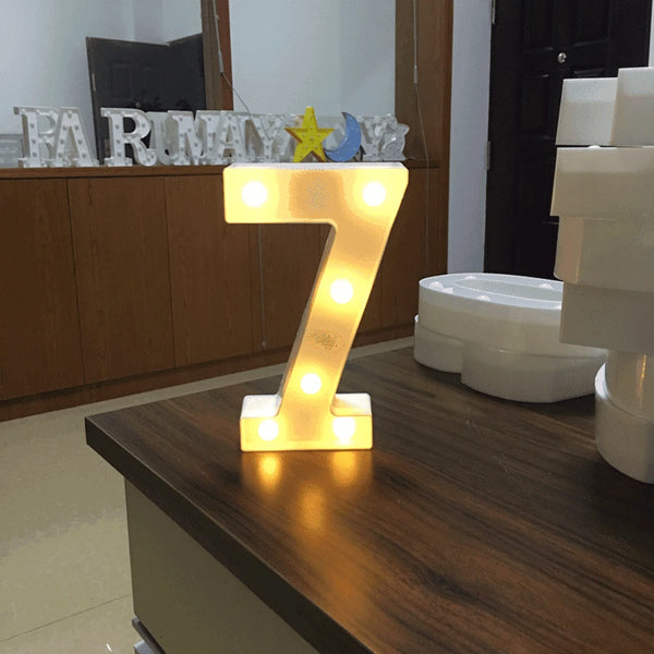 7 number Letter Lights