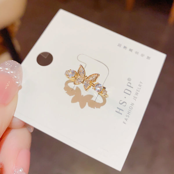 Beautiful Gold Plated Butterfly Ring