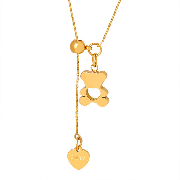 Cartoon Bear Cute Girls’ Necklace
