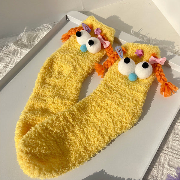 Soft Warm Coral Fleece Socks