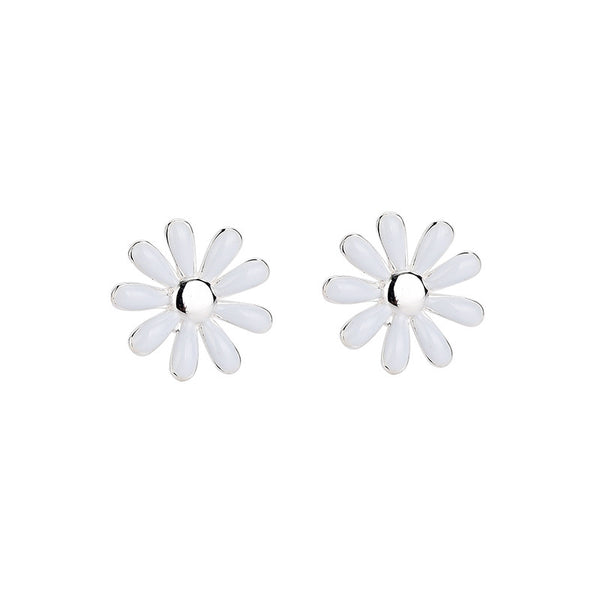 S925 Sterling Silver Daisy Earrings