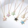Pearl Shell Starfish Pendant Necklace
