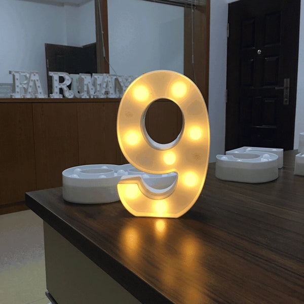 9 number Letter Lights