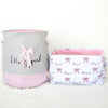 Pink Foldable Laundry Basket
