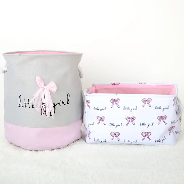 Pink Foldable Laundry Basket