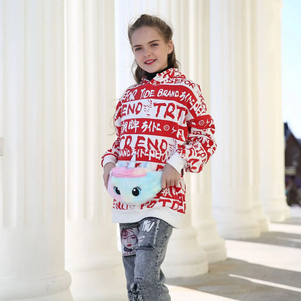Plush Unicorn Waist Bag for Kids
