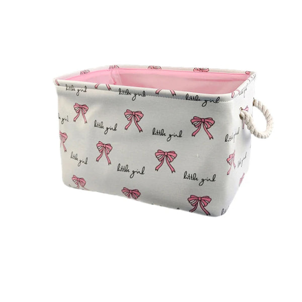 Pink Foldable Laundry Basket