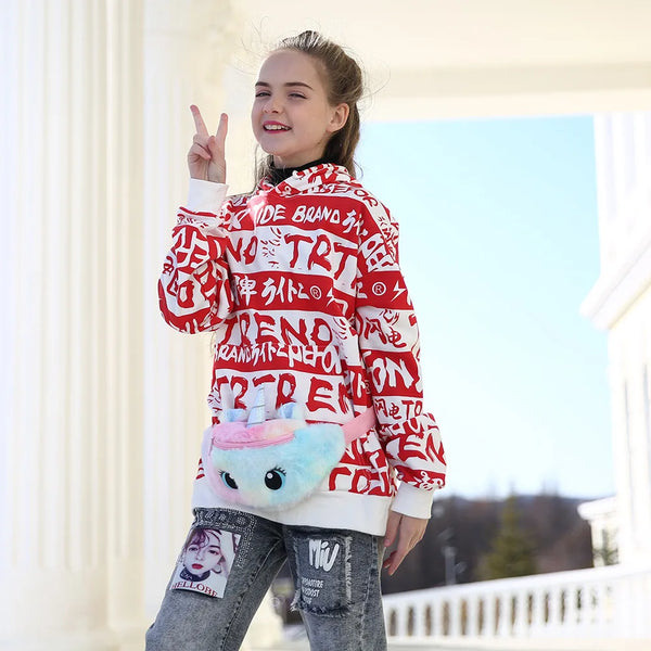 Plush Unicorn Waist Bag for Kids