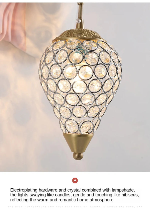 Nordic Crystal Unicorn Wall Lamp