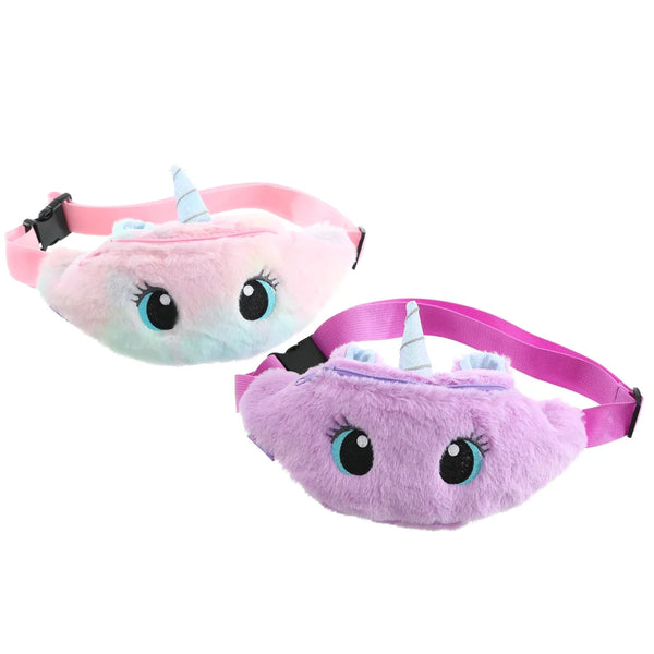 Plush Unicorn Waist Bag for Kids