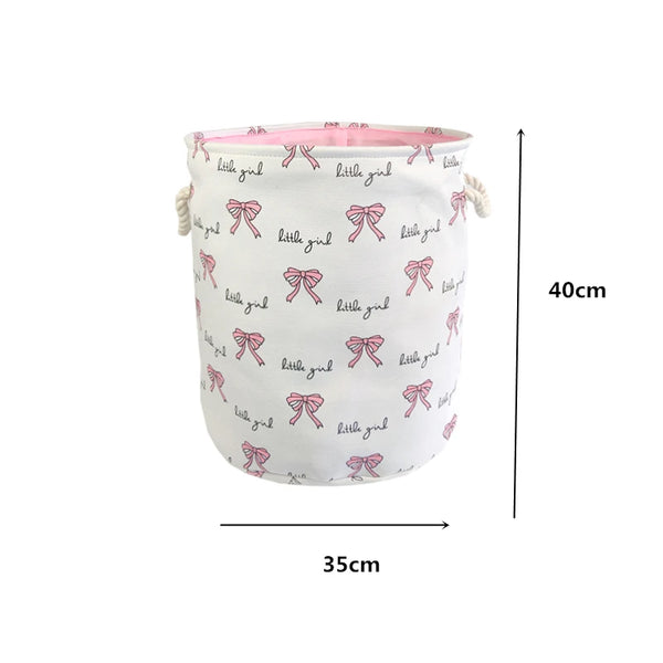 Pink Foldable Laundry Basket