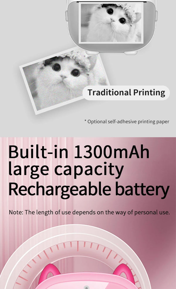 Children Digital Camera Instant Print