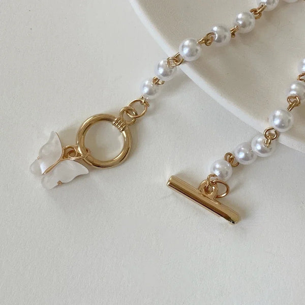 Fashion Butterfly Pearl Bracelet
