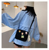 Cute Small Canvas Bag with Pendant