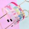 4Pcs Rainbow Heart Headbands for Girls