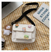 Cute Small Canvas Bag with Pendant