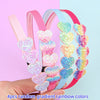 4Pcs Rainbow Heart Headbands for Girls