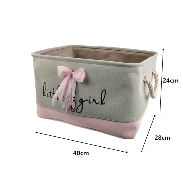 Pink Foldable Laundry Basket