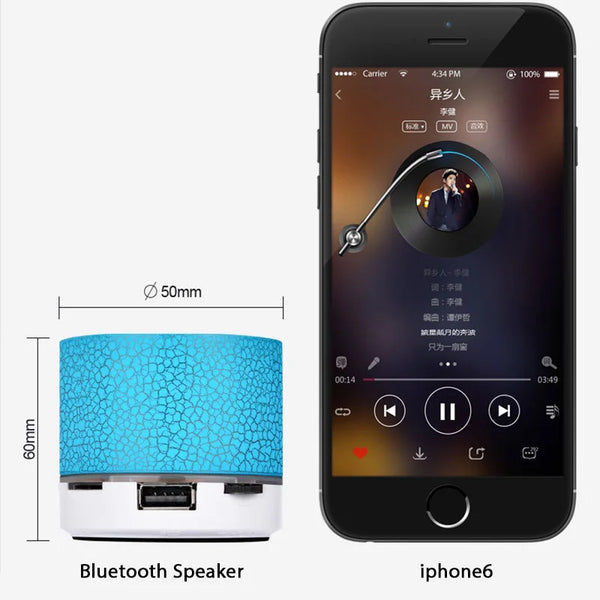 Bluetooth Mini LED Wireless Speaker