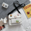 Cute Small Canvas Bag with Pendant