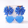 3Pcs Kids Hair Clips & Sunglasses Set
