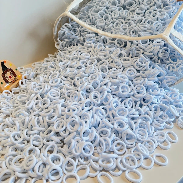 50Pcs Colorful Elastic Hair Ties