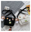 Cute Small Canvas Bag with Pendant