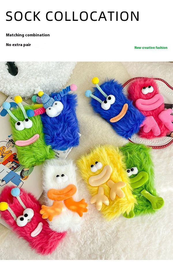 Cozy Fluffy 3D Cartoon Socks