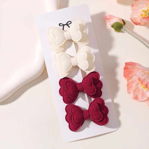 4pcs/set Cute Handmade Butterfly Hair Clips