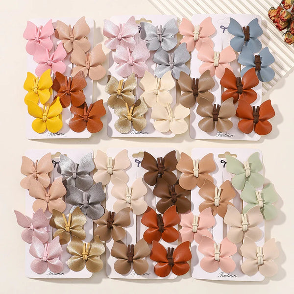 4pcs/set Cute Handmade Butterfly Hair Clips