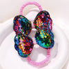 2Pcs Flower Bow Kids Hair Ties