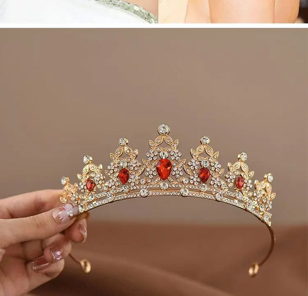 Elegant Rhinestone Princess Crown