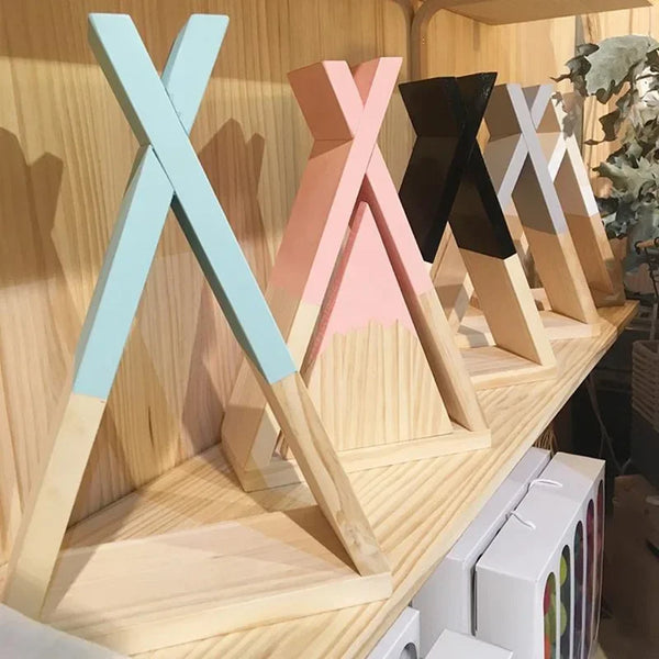 Nordic Wooden Trigon Shelf