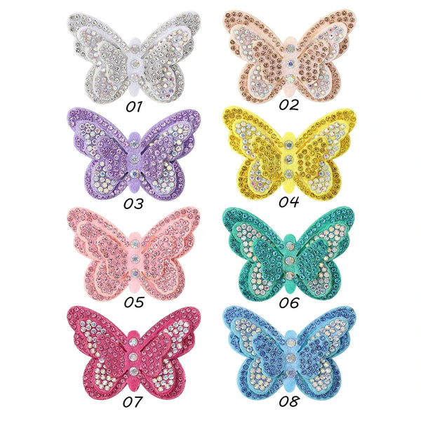 4pcs/set Cute Handmade Butterfly Hair Clips