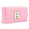 Preppy Chenille Letter Makeup Bag