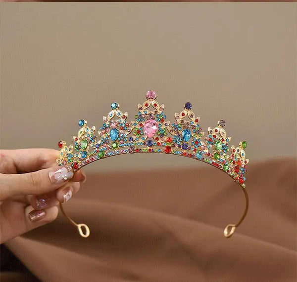 Elegant Rhinestone Princess Crown